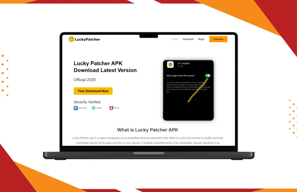 Lucky APK mobile distribution landing experience